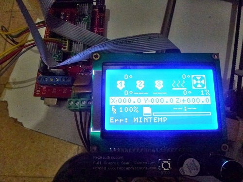 12864 Smart LCD Controller With Adapter For RepRap Ramps 1.4