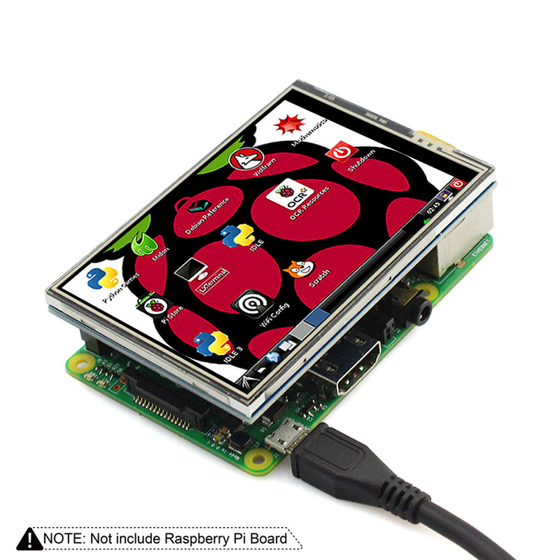 3.5 Inch 480x320 Touch Screen TFT LCD SPI Display Panel for Raspberry Pi A,  B, A+, B+, 2B, 3B, 3B+,4B