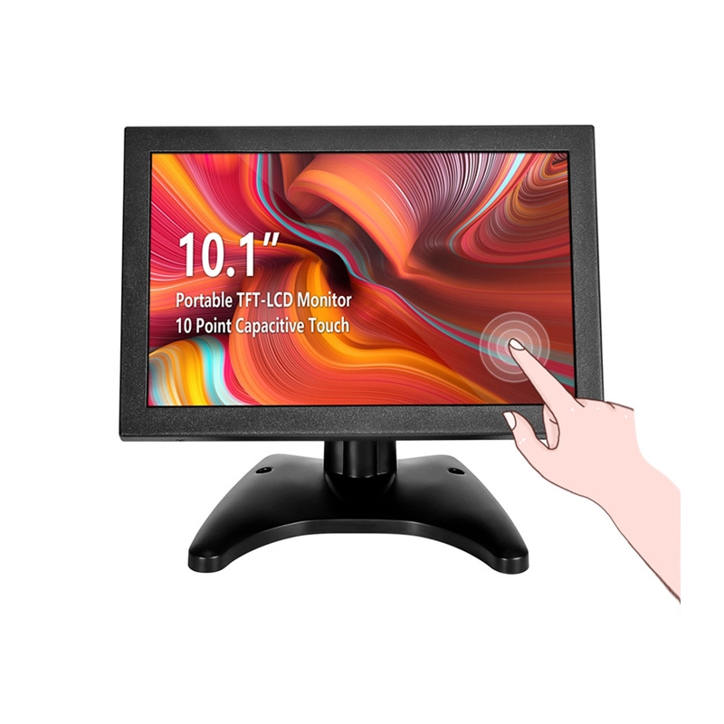 GC1016 10.1 TFT-LCD Monitor 1280*800 Color Screen with AV1 VGA/HD BNC USB  Input Built-in Speaker