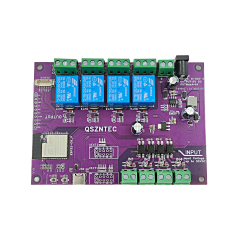 ESP32-C6-EVB Board Support Tasmota 4 Relay 4 Input with WIFI6 Bl + Shell