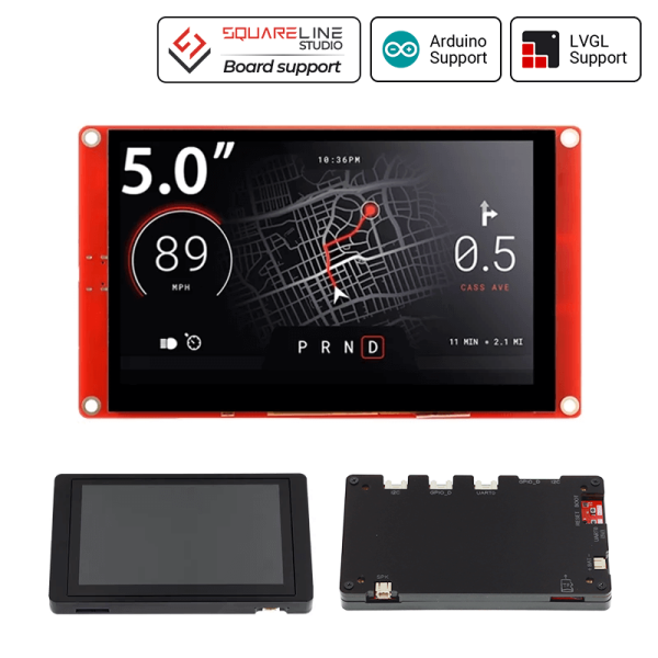 ESP32 display-5.0 Inch HMI Display 800x480 RGB TFT LCD Touch Screen Compatible with Arduino/LVGL