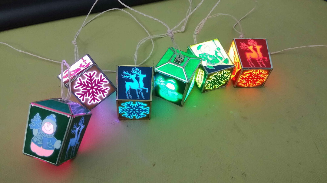 Christmas PCB lantern