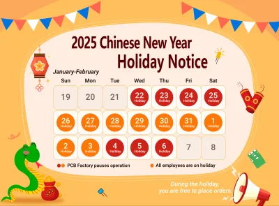 2025 Chinese New Year Holiday Notice