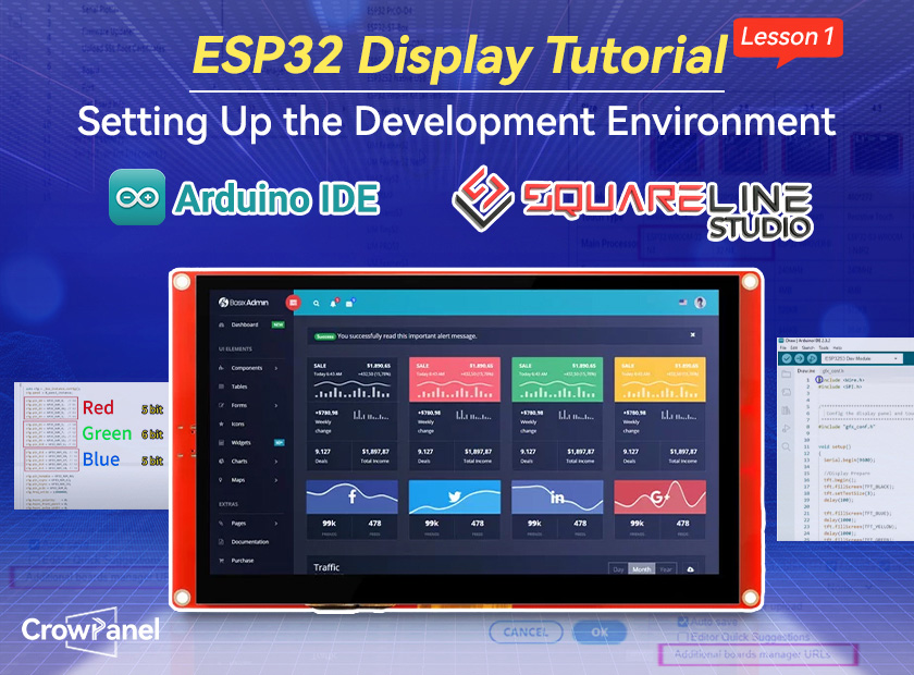 set up the dev environment of esp32 display