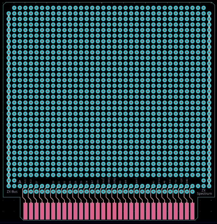 layout board for ZXBUS