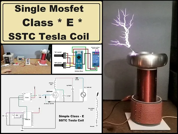 Single Mosfet - Class E - Solid State Tesla Coil