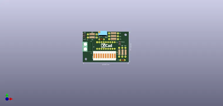 Vu-meter with multicolored LED dot bar