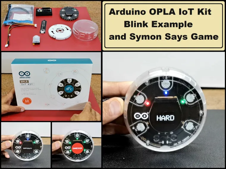 Arduino OPLA IoT Kit Blink Example and Symon Says Game