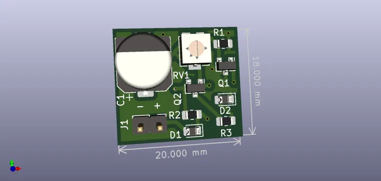 Indicator for discharged battery