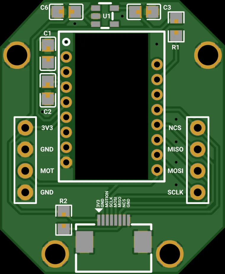 Mouse Core Board for PMW3360