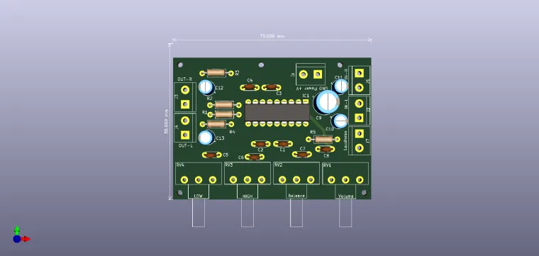 Stereo Amplifier with TDA1524