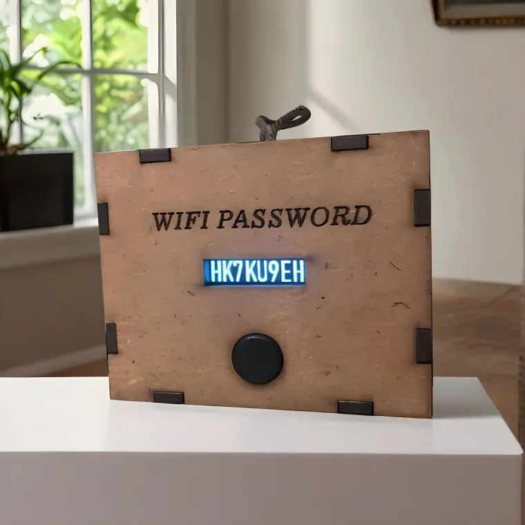 WiFi Password Display for Public Spaces