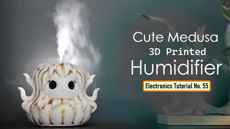 Cute Medusa 3D Printed Humidifier