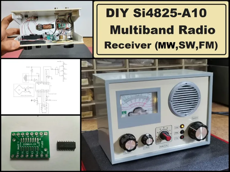 DIY Si4825 A10 multiband Radio (MW,SW,FM)