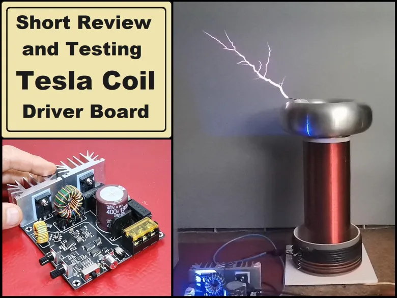 Exploring the Tesla Coil Driver Board, Full Review & Test Re