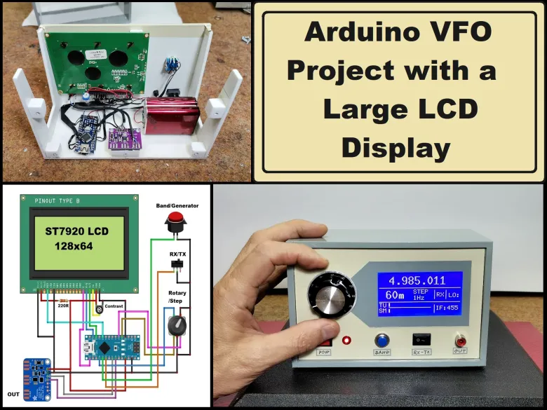 Arduino VFO Project with a Large LCD Display