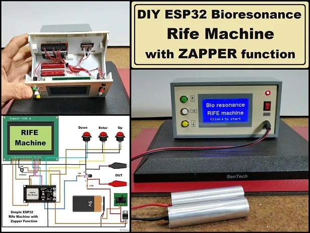 DIY ESP32 Bioresonance Rife Machine with ZAPPER function