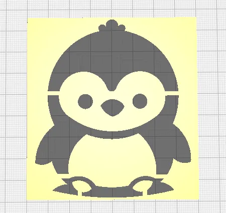 Penguin stencil inv.