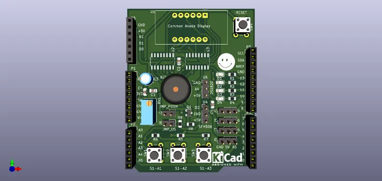 Multifunctional shield for Arduino boards