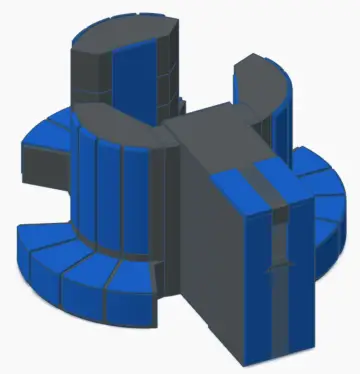 YMPi – Cray YMP-8 Model D case for a Raspberry Pi