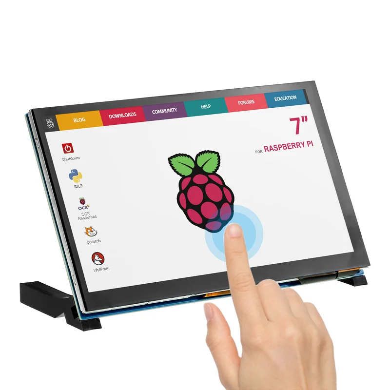  ELECROW Touchscreen 7 Inch Mini Monitor Compatible with  Raspberry Pi Screen LCD Screen 1024x600 Work with Raspberry Pi 5 4 3B+ 3B  400 Banana Pi Windows PC : Electronics