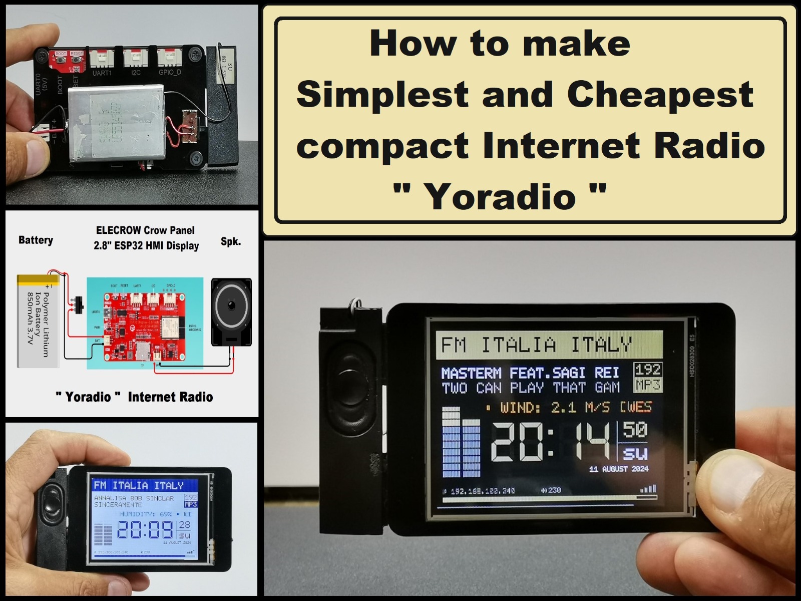 compact Internet Radio - Yoradio