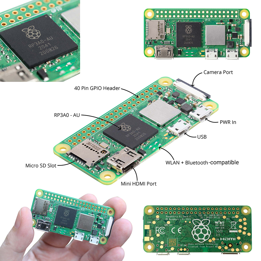 Raspberry Pi zero 22 interface overview