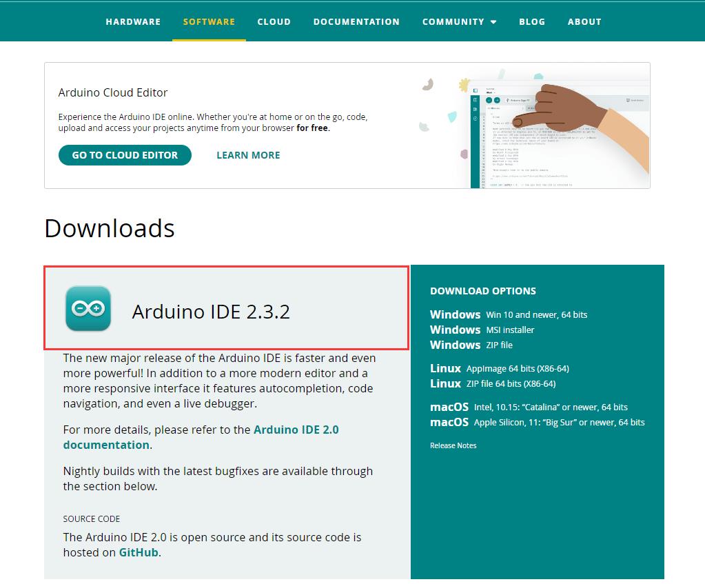 arduino ide 2.3.2