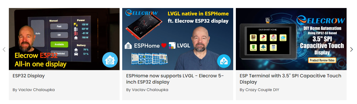 elecrow crowpanel basic videos