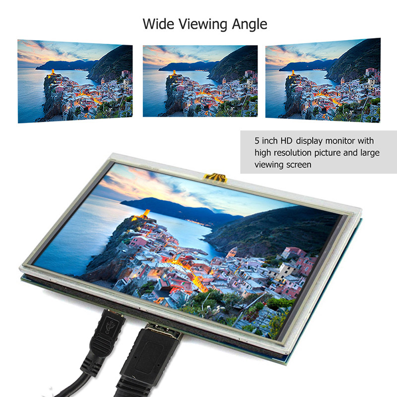 5 inch small display with wide viewing angle