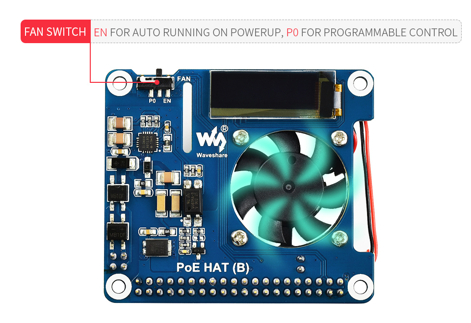 hat module equipped with cooling fan