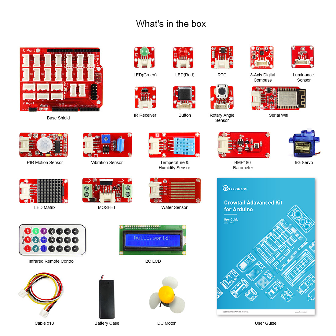 arduino kit package list