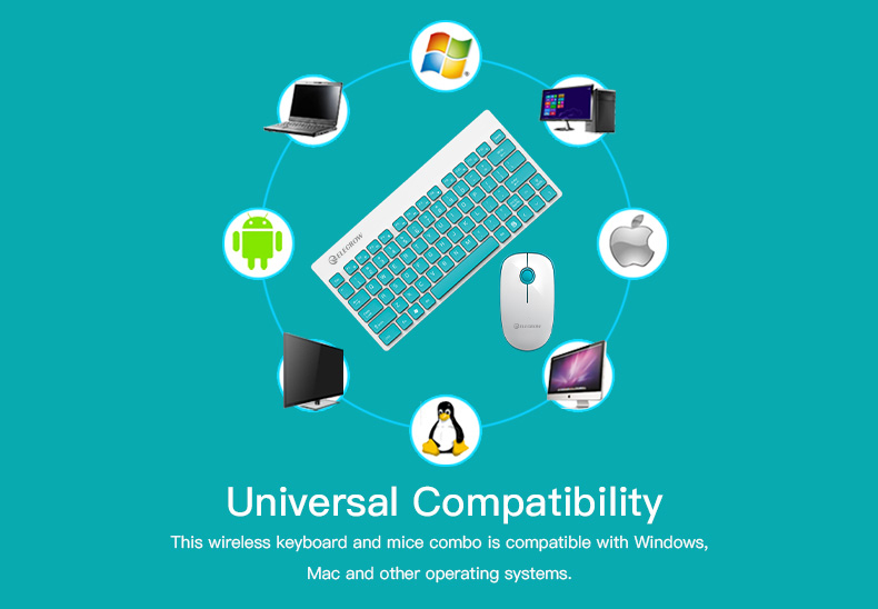 universal compatibility of the Wireless Keyboard and mouse