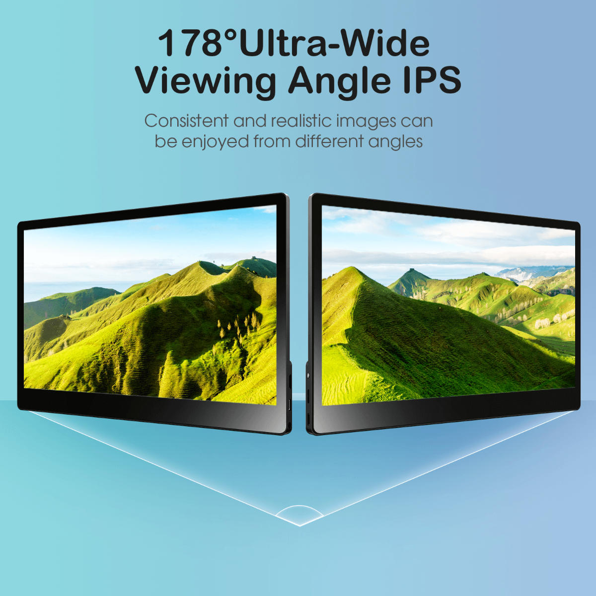 15.6 inch display support 178 wide viewing angle