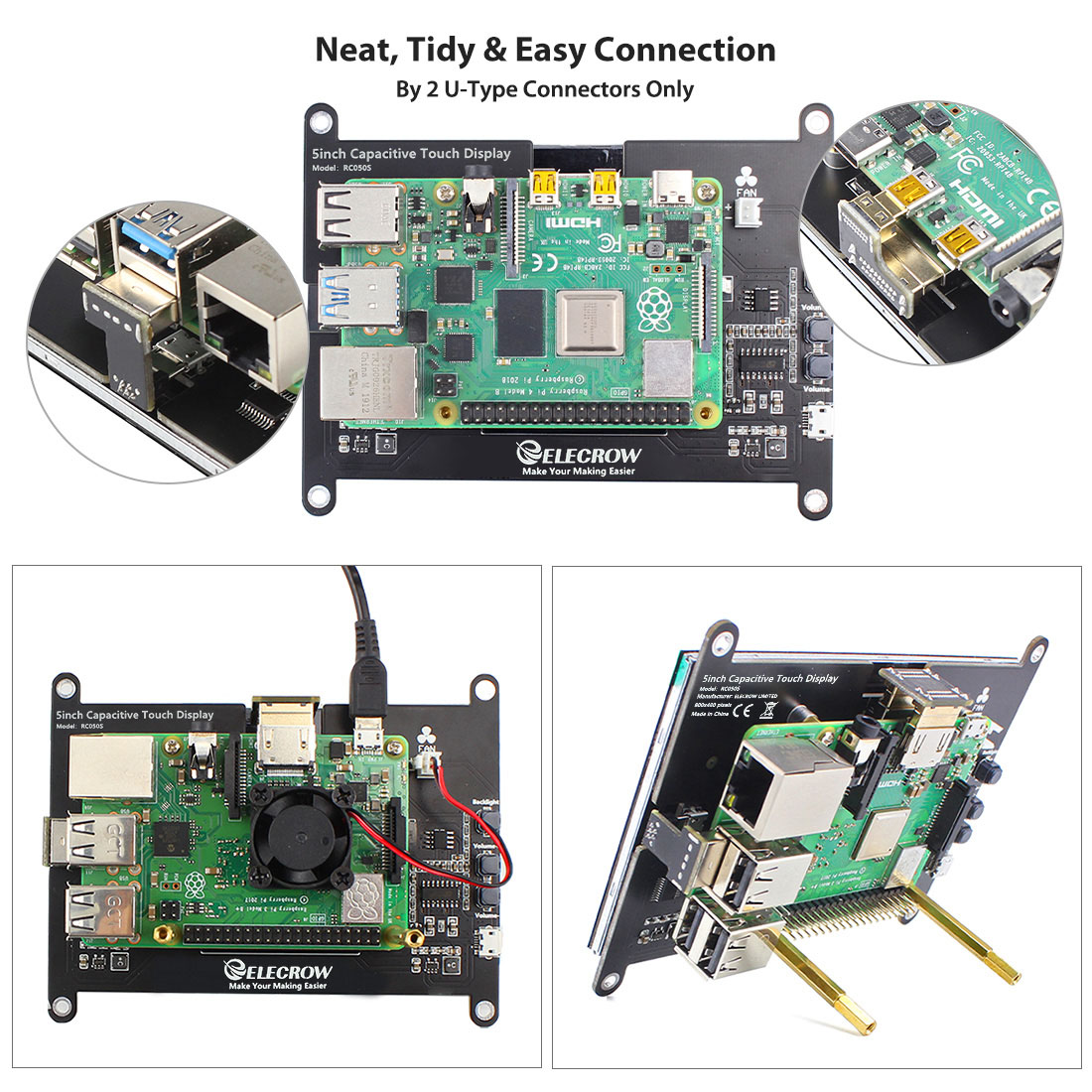 5 inch small screen connect with Raspberry Pi