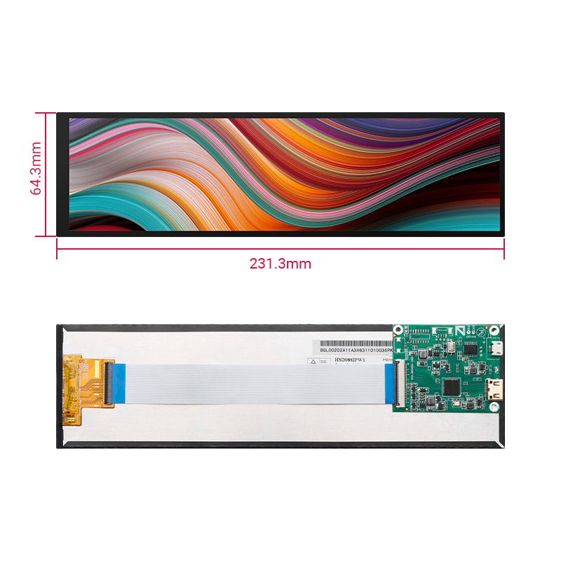 8.8 inch IPS display dimension