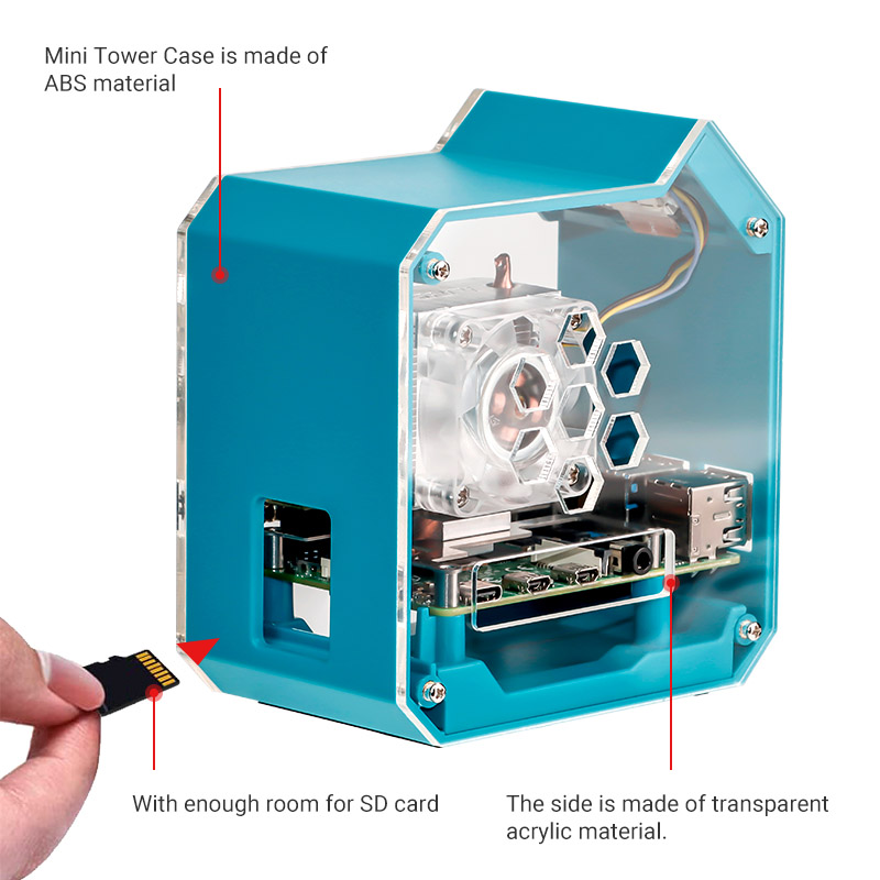 ICE-Tower cooling case outline details