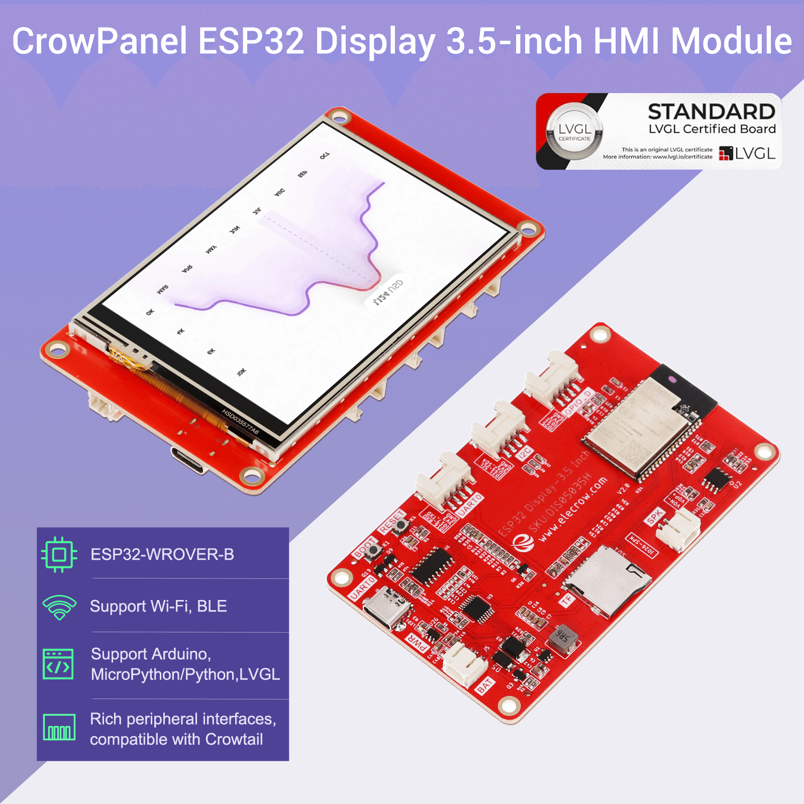 ESP32 HMI touch module