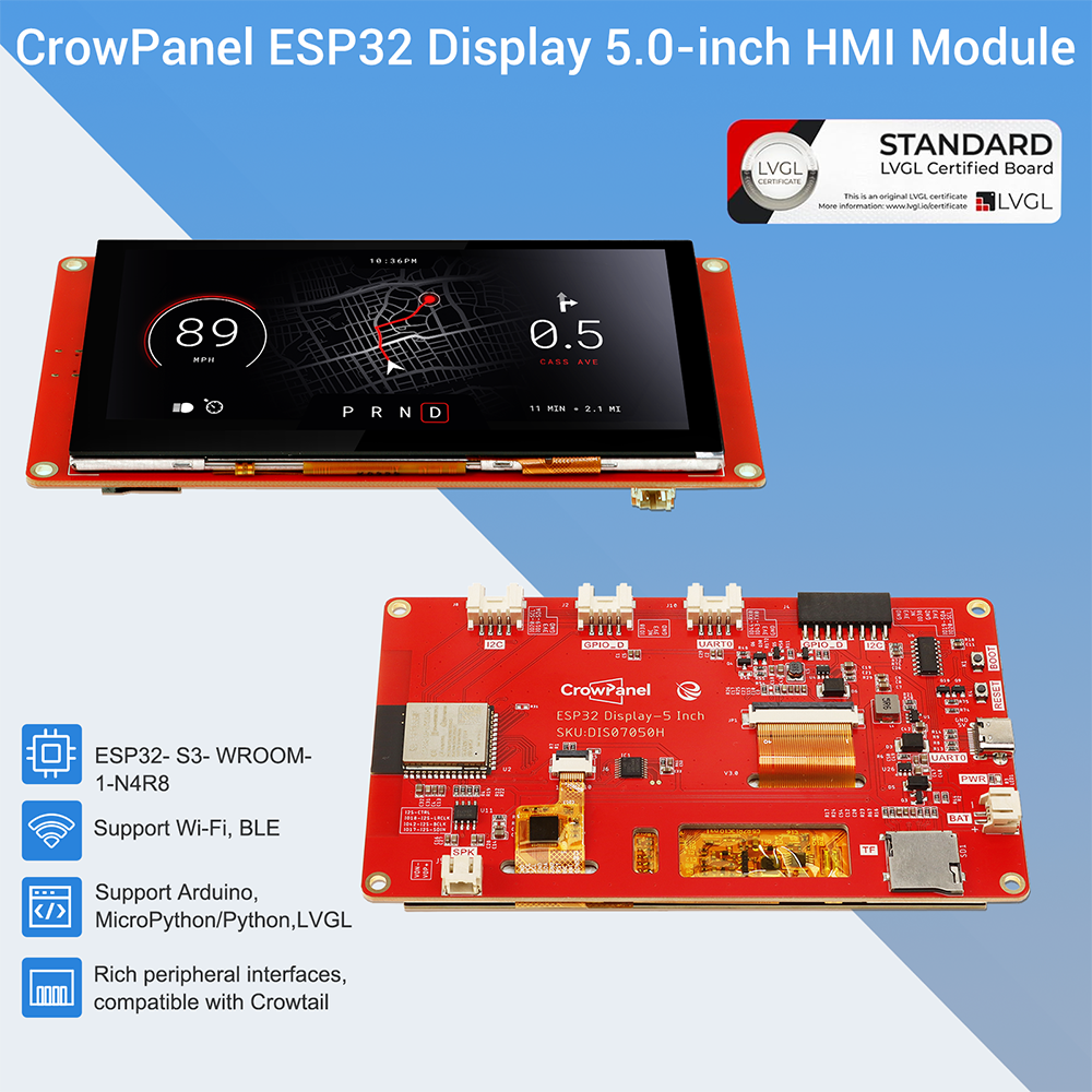 ESP32 Display 5.0 HMI module