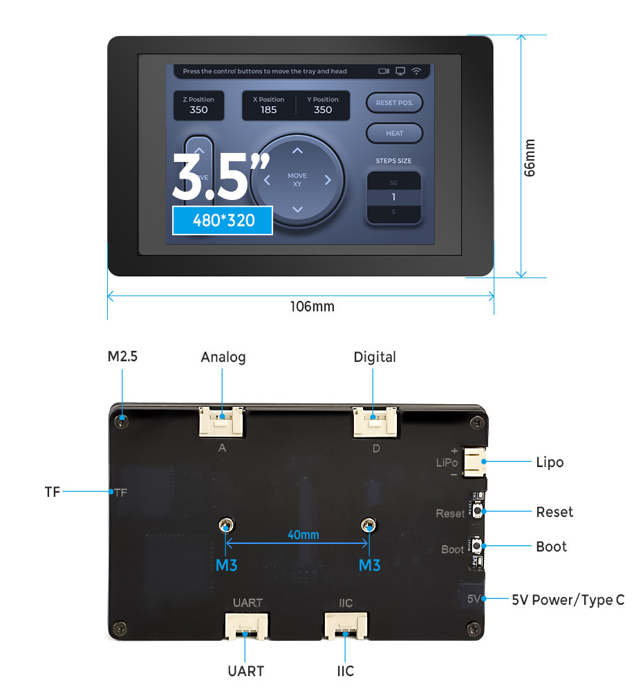 Display for ESP32 S3 overview