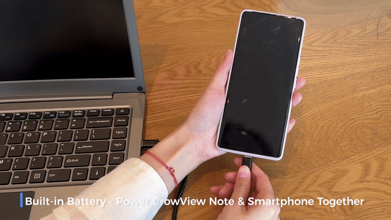 Crowview Note Built-in 5000mAh battery can reverse charge