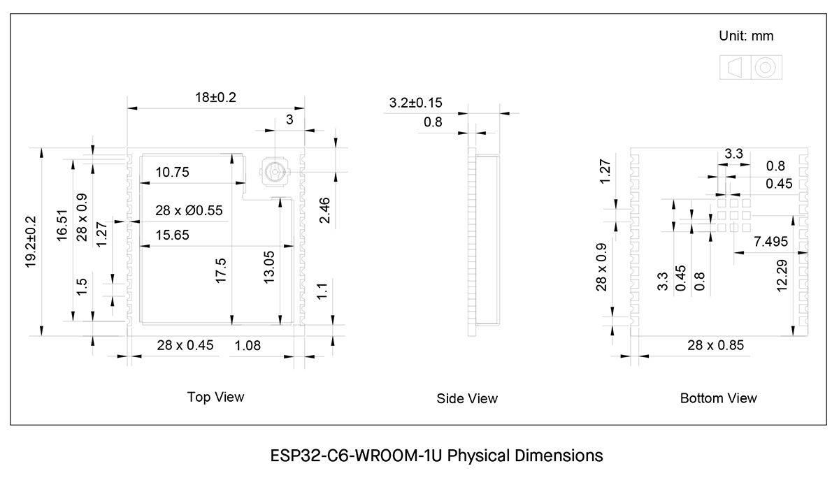 schematics of ESP32-C6 module
