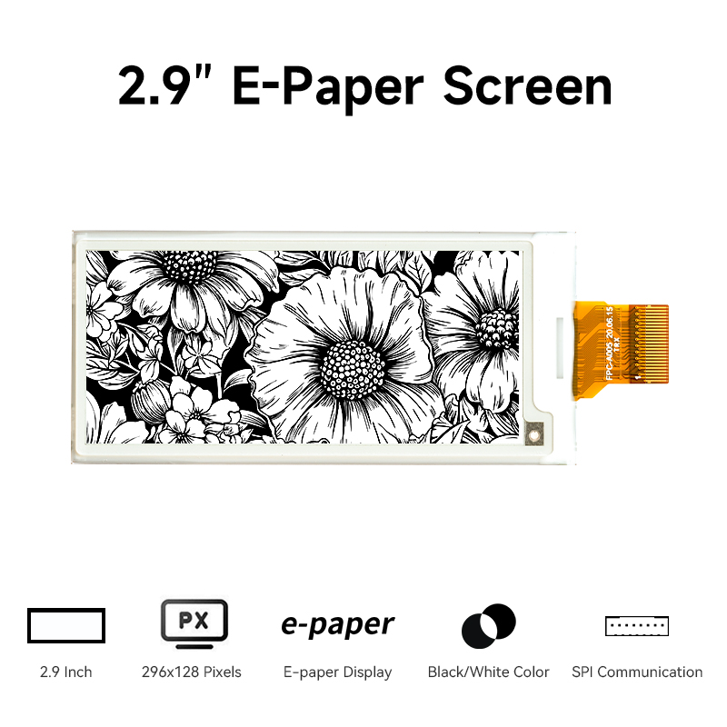 2.9 inch e paper screen feature