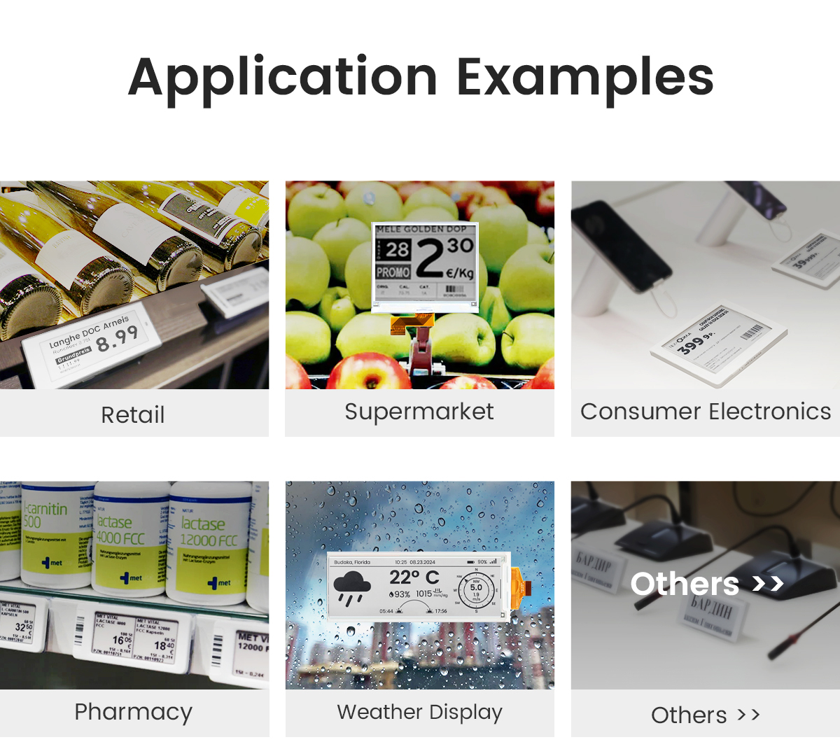 Application Examples of 4.2 inch e ink display