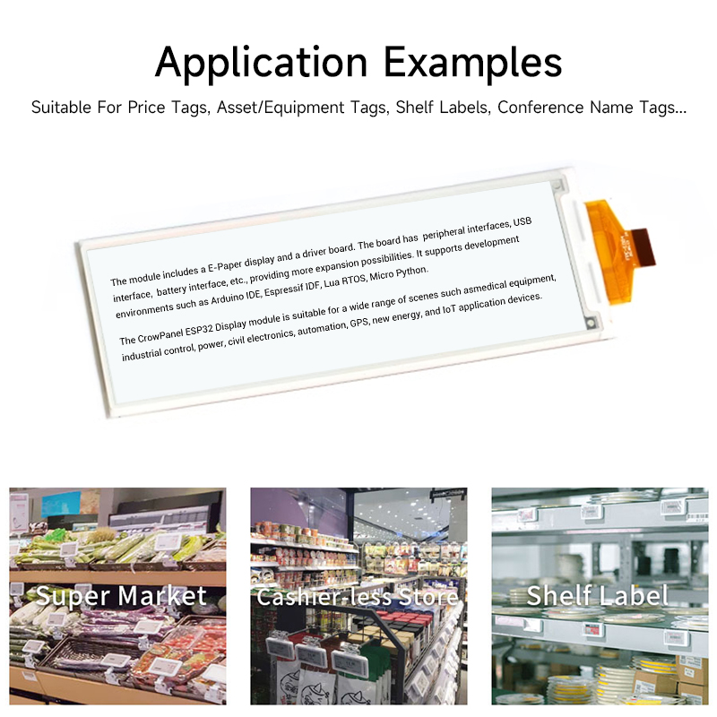 application examples of 5.79 inch e-paper screen