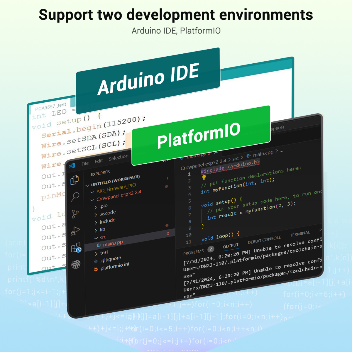 3.5 inch HMI module support multiple development environments