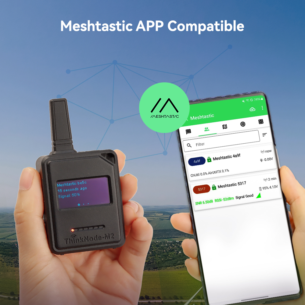 Thinknode-M2 compatible with Meshtastic APP