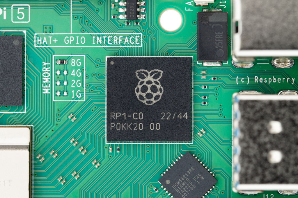 Raspberry pi 5 with RP1 Chip