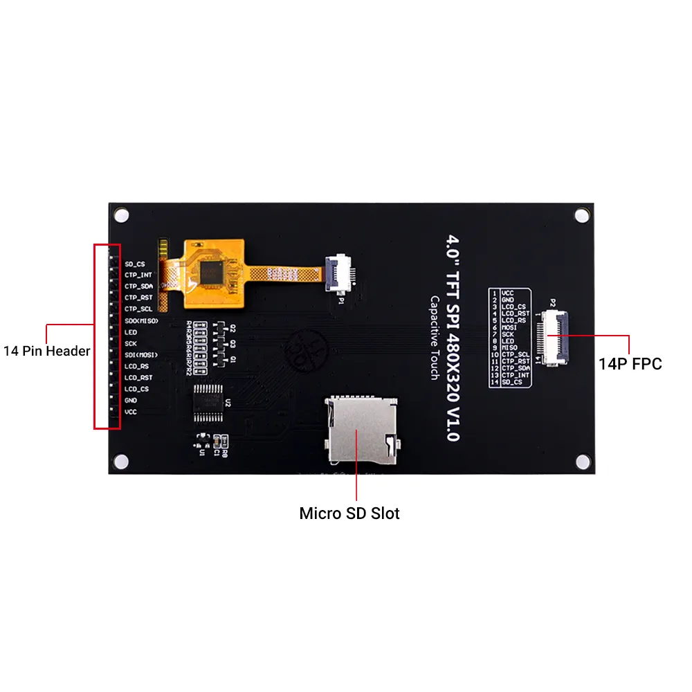 hardware_overview_of_4.0inch_SPI_Capacitive_touch_module