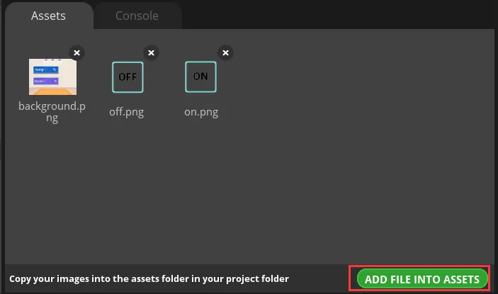 Import image assets